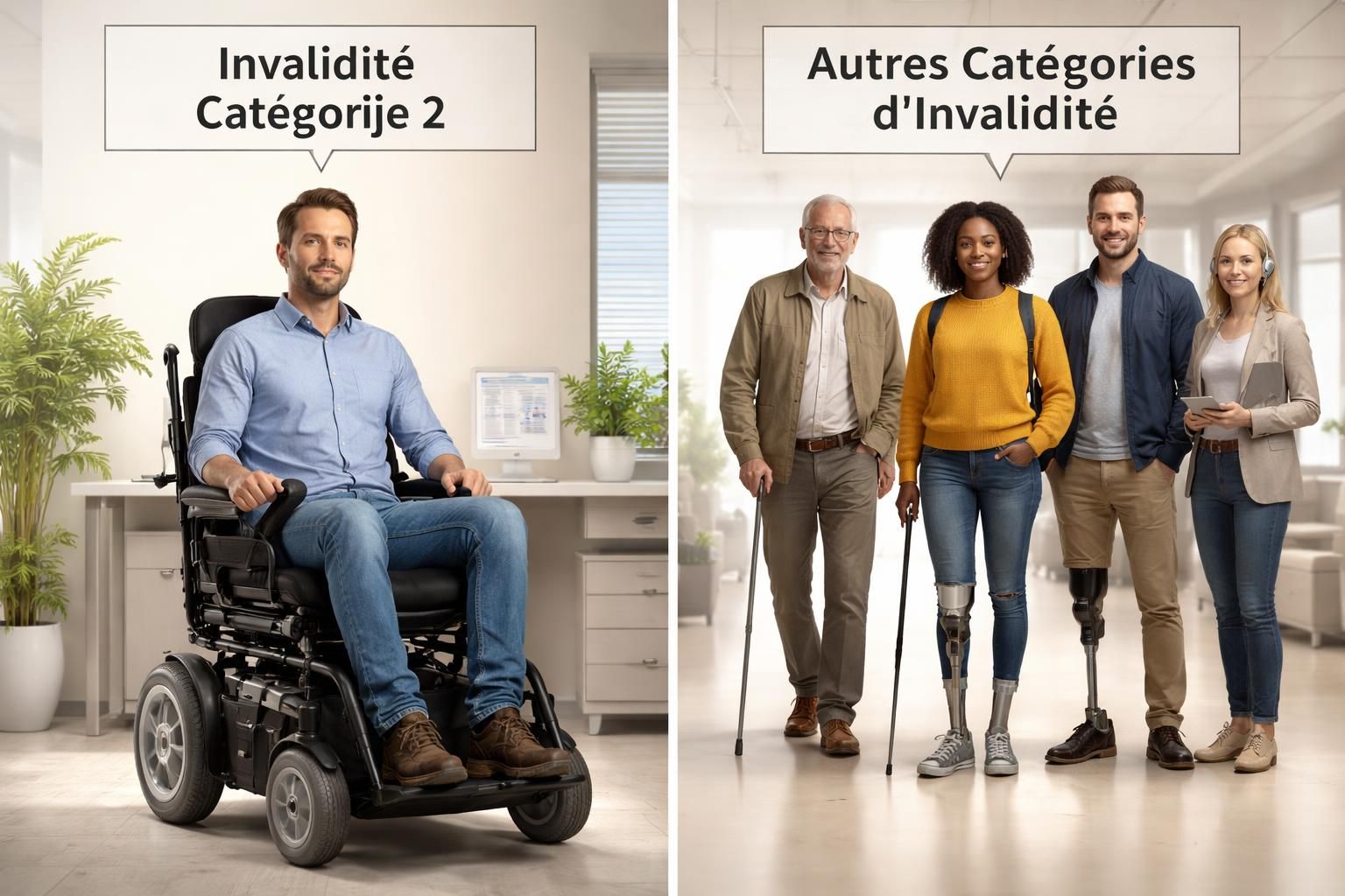 découvrez les principales différences entre la pension invalidité catégorie 2 et les autres catégories d'invalidité, leurs critères d'éligibilité, montants et droits associés.